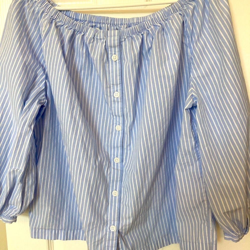 GAP cotton poplin stripe body top